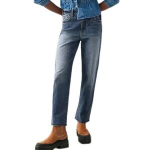 Anthropologie Pilcro The Vintage Straight  Jeans Medium Wash Size 32 Tall